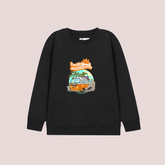 HELLO SHINSHINE BLACK COLOR BOYS LONG SLEEVE SWEAT-SHIRT