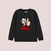 POPEY BLACK COLOR BOYS LONG SLEEVE SWEAT-SHIRT
