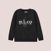 POLO BLACK COLOR BOYS LONG SLEEVE SWEAT-SHIRT