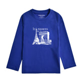TREASURE NAVY PEONY BOYS LONG SLEEVE T.SHIRT