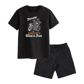 THERAPY BIKE BOYS SHORT SLEEVE BLACK T.SHIRT & SHORTS (SF-27816)