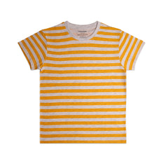 F.STRIPER MUSTARD AND OAITMAIL JUNIOR BOYS T.SHIRT