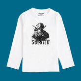 AMEICAN SOLDIER PRINTED WHITE COLOR BOYS LONG SLEEVE T.SHIRT