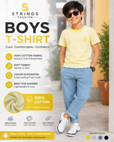 YELLOW WHITE POPCONE BOYS SHIRT