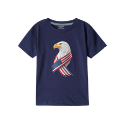 NAVY Graphics USA Flag Eagle T-SHIRT