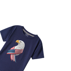 NAVY Graphics USA Flag Eagle T-SHIRT