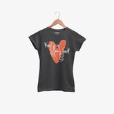 HEART CALIGRAPHY JUNIOR BLACK GIRLS T.SHIRT