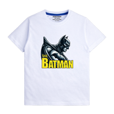 WHITE GRAPHICS BATMAN T-SHIRT