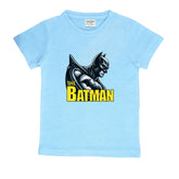 SKY BLUE GRAPHIC T-SHIRT PRINTED BATMAN