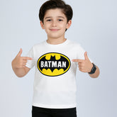 BATMAN JUNIOR WHITE COLOR BOYS T.SHIRT