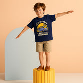 BEACH NAVY PRINTED BOYS T.SHIRT