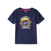 BEACH NAVY PRINTED BOYS T.SHIRT