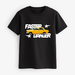 FASTER DANGER PRINTED BLACK JUNIOR BOYS T.SHIRT