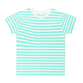 F.STRIPER C GREEN AND WHITE JUNIOR BOYS T.SHIRT