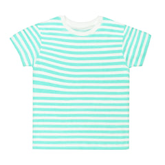 F.STRIPER C GREEN AND WHITE JUNIOR BOYS T.SHIRT