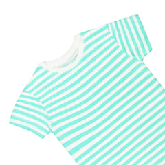 F.STRIPER C GREEN AND WHITE JUNIOR BOYS T.SHIRT