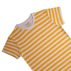 F.STRIPER MUSTARD AND OAITMAIL JUNIOR BOYS T.SHIRT