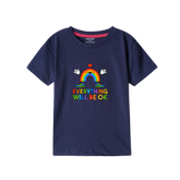 EVERY THING NAVY PRINTED BOYS T.SHIRT