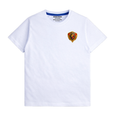 WHITE GRAPHICS FALCON BADGE T-SHIRT