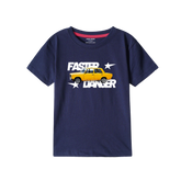 FASTER CAR NAVY PRINTED BOYS T.SHIRT