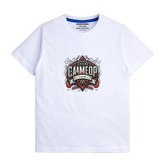 WHITE GRAPHICS GAMLER T-SHIRT