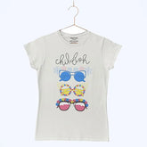 DIGITAL PRINTED CHIL FISH SNOW WHITE JUNIOR GIRLS T.SHIRT