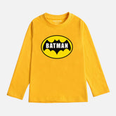 BATMAN LEMON YELLOW BOYS LONG SLEEVE T-SHIRT
