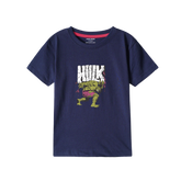 HULK NAVY PRINTED BOYS T.SHIRT