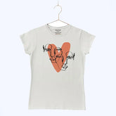 HEART CALIGRAPHY SNOW WHITE JUNIOR GIRLS T-SHIRT