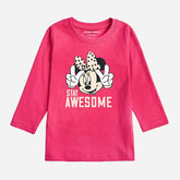 STAY AWESOME PARADISE PINK GIRLS LONG SLEEVE T.SHIRT