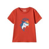 JAWSOME PRINTED RED JUNIOR BOYS T.SHIRT