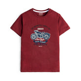 DIGITAL PRINTED FAST RACER JUNIOR MEHROON COLOR BOYS T.SHIRT