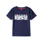 NONSTOP NAVY PRINTED BOYS T.SHIRT