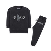 POLO JUNIOR BOY CHARCOAL COLOR TRACK SUIT