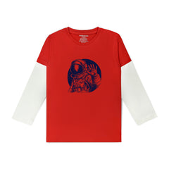 ASTRONOID JUNIOR FEISTA (WHITE ARMS) COLOR BOYS LONG SLEEVE T.SHIRT