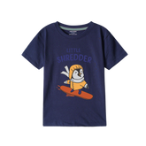 NAVY GRAPHICS SHERDDER T-SHIRT