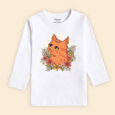 DIGITAL PRINTED CUTE CAT SNOW-WHITE GIRLS LONG SLEEVE T.SHIRT