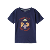 NAVY GRAPHICS REBORT T-SHIRT