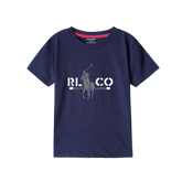 RALPHA NAVY PRINTED BOYS T.SHIRT