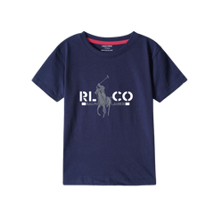 RALPHA NAVY PRINTED BOYS T.SHIRT