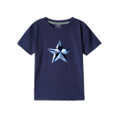 NAVY GRAPHICS STAR T-SHIRT