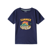 NAVY GRAPHICS SUMMER T-SHIRT