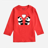 PANDA COUPLE FEISTA GIRLS LONG SLEEVE T-SHIRT
