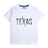 WHITE GRAPHICS TEXAS T-SHIRT