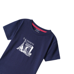TREASURE NAVY PRINTED BOYS T.SHIRT