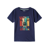 NAVY GRAPHICS VINTAGE T-SHIRT