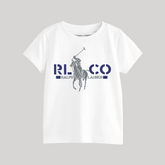 POLO PRINTED WHITE JUNIOR BOYS T-SHIRT