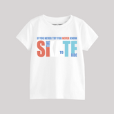 SKATE PRINTED WHITE JUNIOR BOYS T.SHIRT