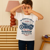 FAST RACER JUNIOR WHITE COLOR BOYS T.SHIRT