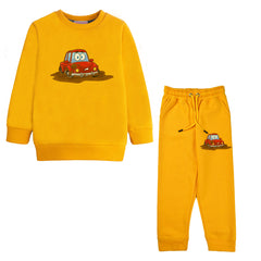DIRTY CAR JUNIOR BOY YELLOW HEADER COLOR TRACK SUIT